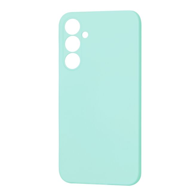 Husa pentru  Samsung Galaxy S23 FE Liquid Silicone, subțire, captusita cu microfibra, anti amprentă, protectie cameră foto, turcoaz
