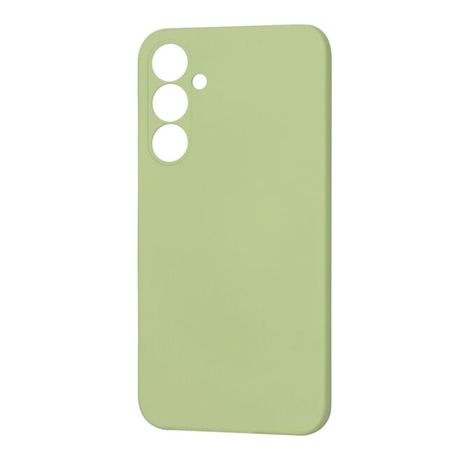 Husa pentru  Samsung Galaxy S23 FE Liquid Silicone, subțire, captusita cu microfibra, anti amprentă, protectie cameră foto, verde