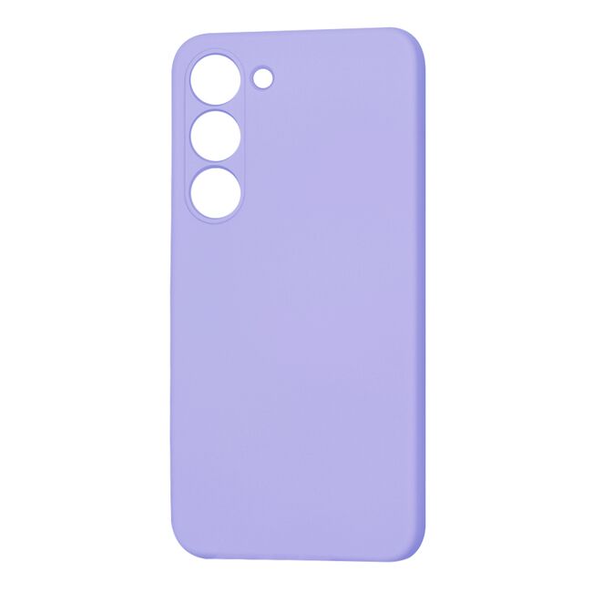 Husa pentru  Samsung Galaxy S23 Liquid Silicone, subțire, captusita cu microfibra, anti amprentă, protectie cameră foto, lavanda