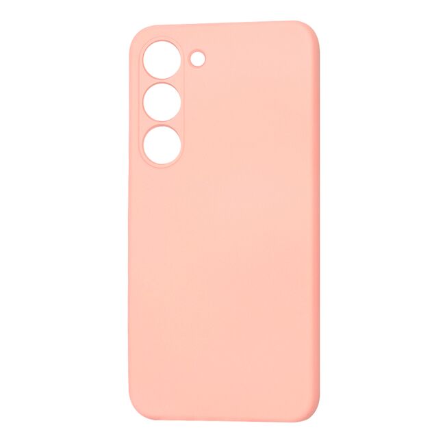 Husa pentru  Samsung Galaxy S23 Liquid Silicone, subțire, captusita cu microfibra, anti amprentă, protectie cameră foto, roz