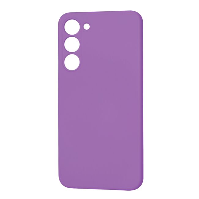 Husa pentru  Samsung Galaxy S23 Plus  Liquid Silicone, subțire, captusita cu microfibra, anti amprentă, protectie cameră foto, mov