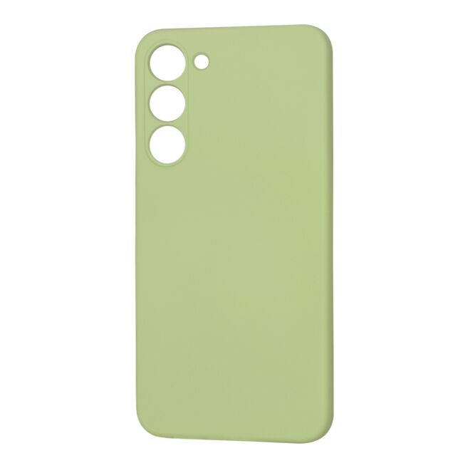Husa pentru  Samsung Galaxy S23 Plus  Liquid Silicone, subțire, captusita cu microfibra, anti amprentă, protectie cameră foto, verde