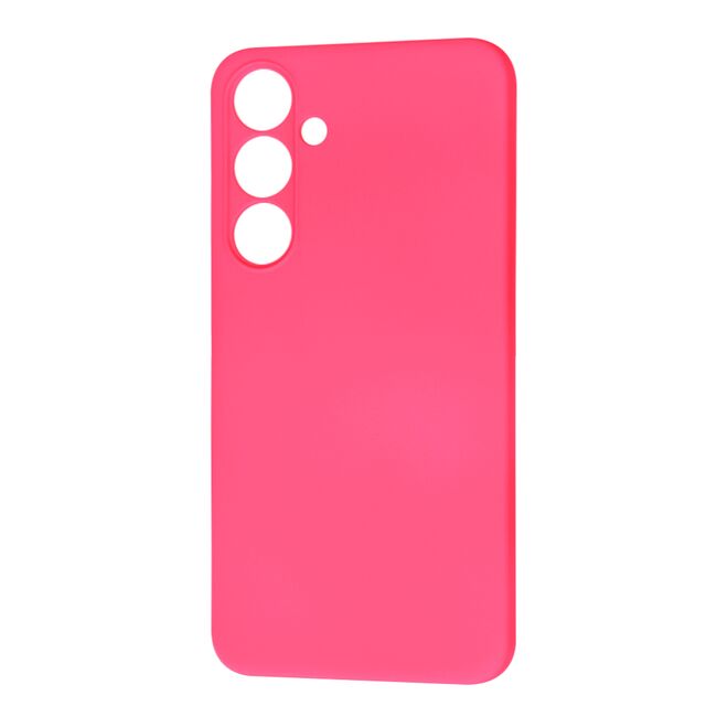 Husa pentru  Samsung Galaxy S24+ Plus Liquid Silicone, subțire, captusita cu microfibra, anti amprentă, protectie cameră foto, fucsia