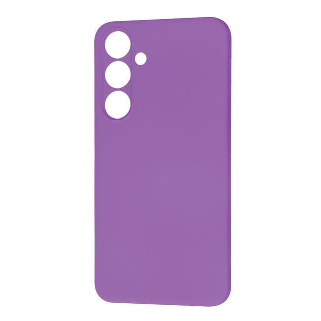Husa pentru  Samsung Galaxy S24+ Plus Liquid Silicone, subțire, captusita cu microfibra, anti amprentă, protectie cameră foto, mov