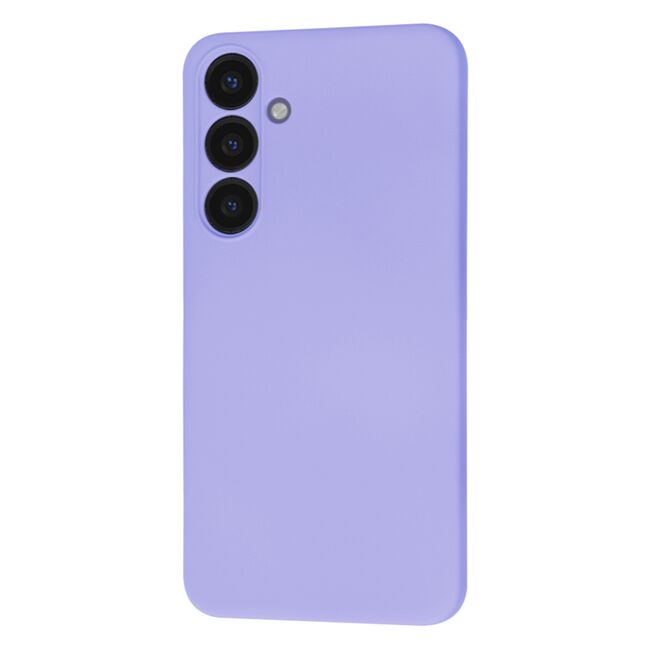 Husa pentru  Samsung Galaxy S24+ Plus Liquid Silicone, subțire, captusita cu microfibra, anti amprentă, protectie cameră foto, lavanda