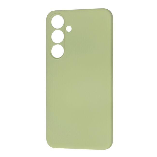 Husa pentru  Samsung Galaxy S24+ Plus Liquid Silicone, subțire, captusita cu microfibra, anti amprentă, protectie cameră foto, verde
