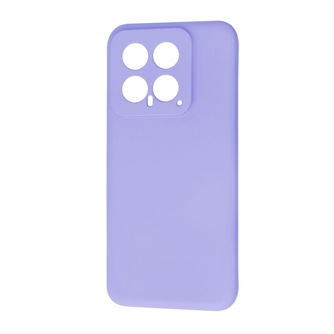 Husa pentru  Xiaomi 14 Liquid Silicone, subțire, captusita cu microfibra, anti amprentă, protectie cameră foto, lavanda