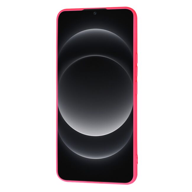 Husa pentru  Xiaomi 14 Ultra Liquid Silicone, subțire, captusita cu microfibra, anti amprentă, protectie cameră foto, fucsia