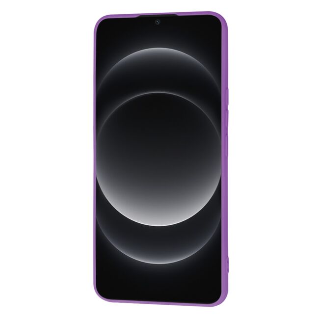 Husa pentru  Xiaomi 14 Ultra Liquid Silicone, subțire, captusita cu microfibra, anti amprentă, protectie cameră foto, mov