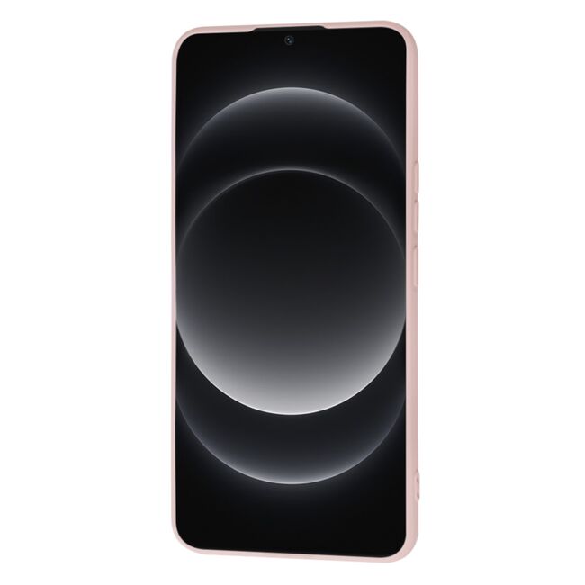 Husa pentru  Xiaomi 14 Ultra Liquid Silicone, subțire, captusita cu microfibra, anti amprentă, protectie cameră foto, pink sand