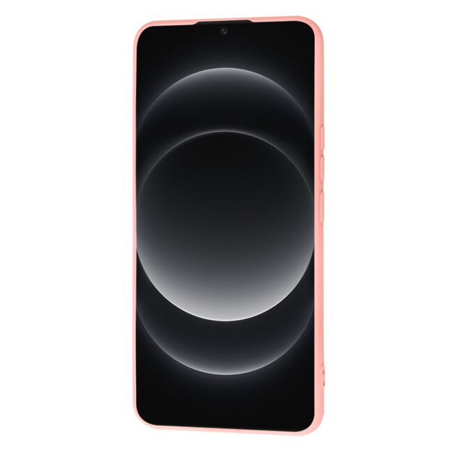 Husa pentru  Xiaomi 14 Ultra Liquid Silicone, subțire, captusita cu microfibra, anti amprentă, protectie cameră foto, roz