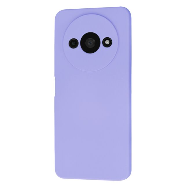 Husa pentru  Xiaomi Redmi A3 Liquid Silicone, subțire, captusita cu microfibra, anti amprentă, protectie cameră foto, lavanda