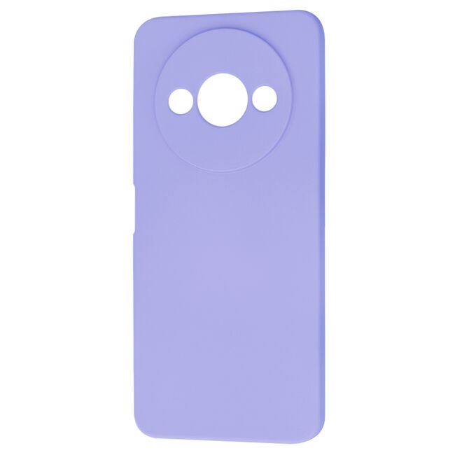 Husa pentru  Xiaomi Redmi A3 Liquid Silicone, subțire, captusita cu microfibra, anti amprentă, protectie cameră foto, lavanda