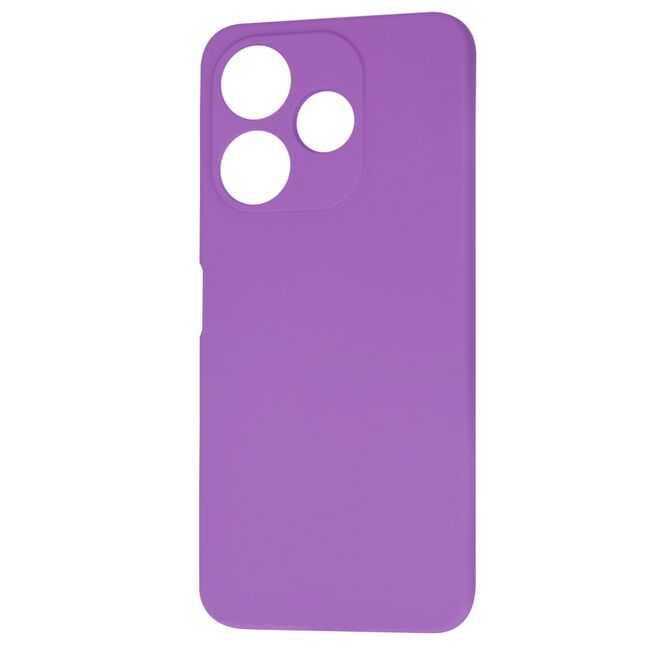 Husa pentru  Xiaomi Redmi 13 Liquid Silicone, subțire, captusita cu microfibra, anti amprentă, protectie cameră foto, mov