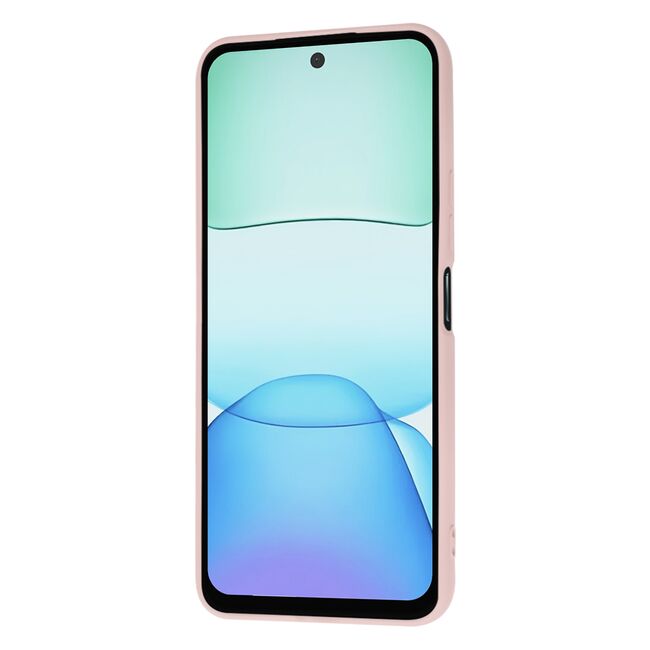 Husa pentru  Xiaomi Redmi 13 Liquid Silicone, subțire, captusita cu microfibra, anti amprentă, protectie cameră foto, roz inchis