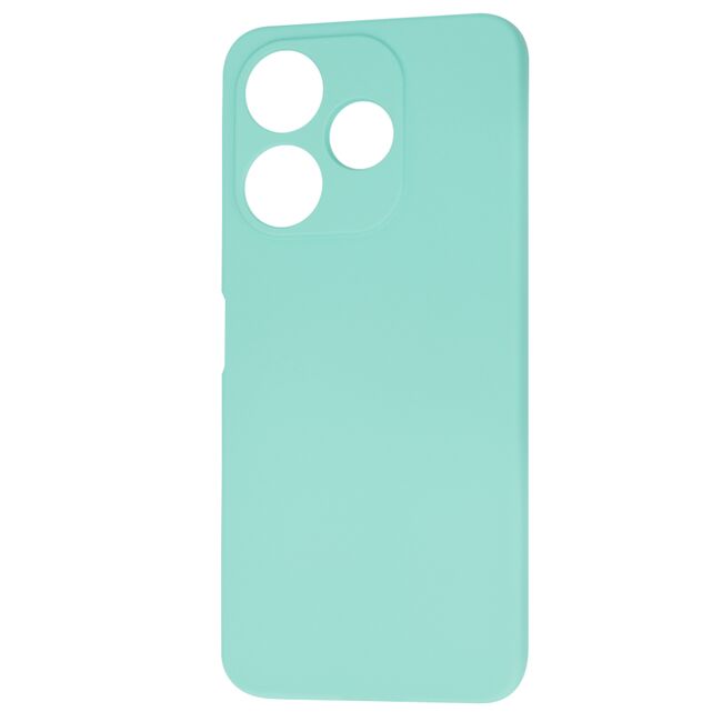 Husa pentru  Xiaomi Redmi 13 Liquid Silicone, subțire, captusita cu microfibra, anti amprentă, protectie cameră foto, turcoaz