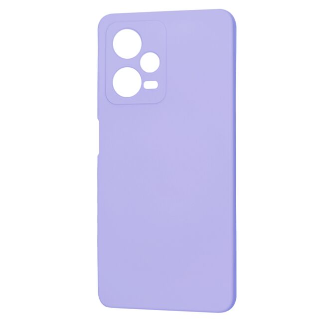 Husa pentru  Xiaomi Redmi Note 12 Pro, Poco X5 Pro Liquid Silicone, subțire, captusita cu microfibra, anti amprentă, protectie cameră foto, mov