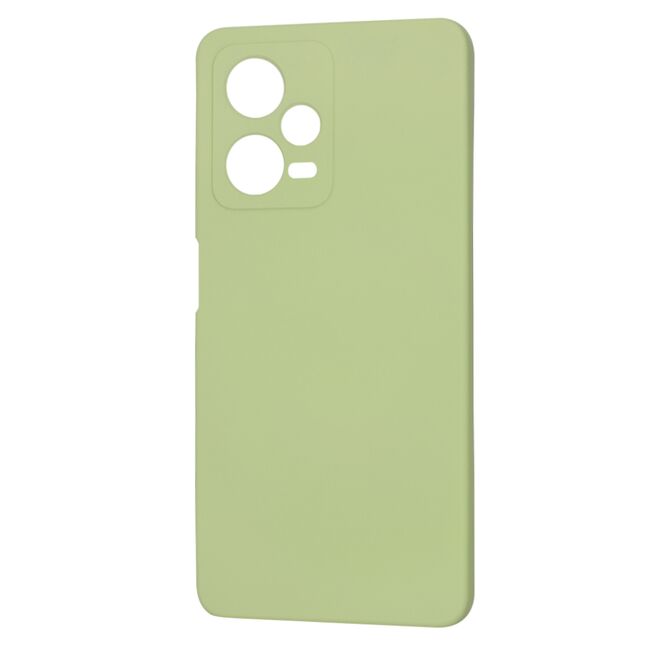 Husa pentru  Xiaomi Redmi Note 12 Pro, Poco X5 Pro Liquid Silicone, subțire, captusita cu microfibra, anti amprentă, protectie cameră foto, verde