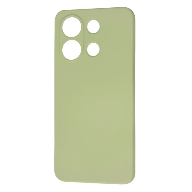 Husa pentru  Xiaomi Redmi Note 13 4G Liquid Silicone, subțire, captusita cu microfibra, anti amprentă, protectie cameră foto, verde