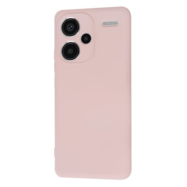 Husa pentru  Xiaomi Redmi Note 13 Pro+ Plus 5G Liquid Silicone, subțire, captusita cu microfibra, anti amprentă, protectie cameră foto, roz inchis