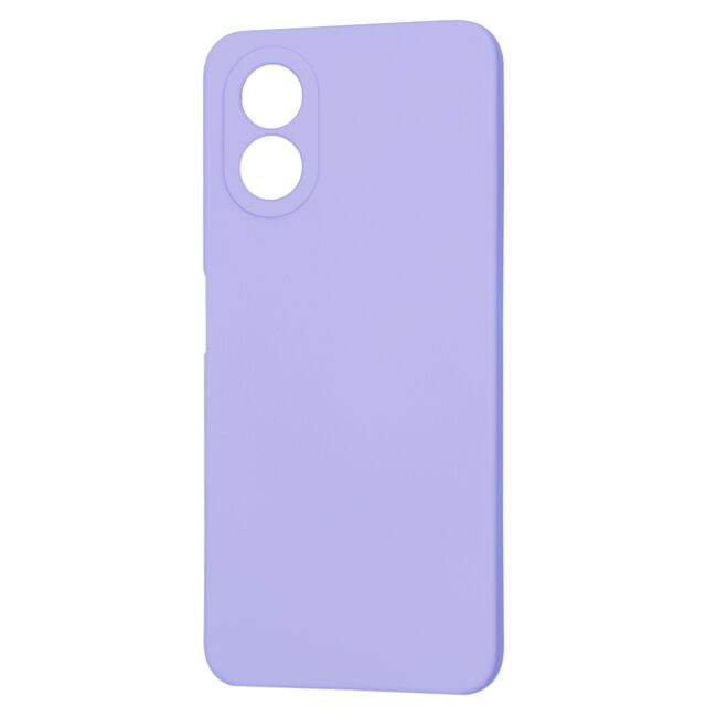 Husa pentru  Oppo A18, A38 Liquid Silicone, subțire, captusita cu microfibra, anti amprentă, protectie cameră foto, lavanda