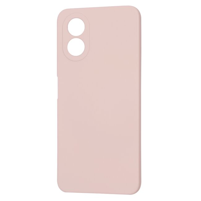 Husa pentru  Oppo A18, A38 Liquid Silicone, subțire, captusita cu microfibra, anti amprentă, protectie cameră foto, roz inchis