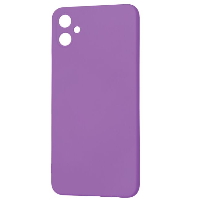 Husa pentru  Samsung Galaxy A05 Liquid Silicone, subțire, captusita cu microfibra, anti amprentă, protectie cameră foto, mov