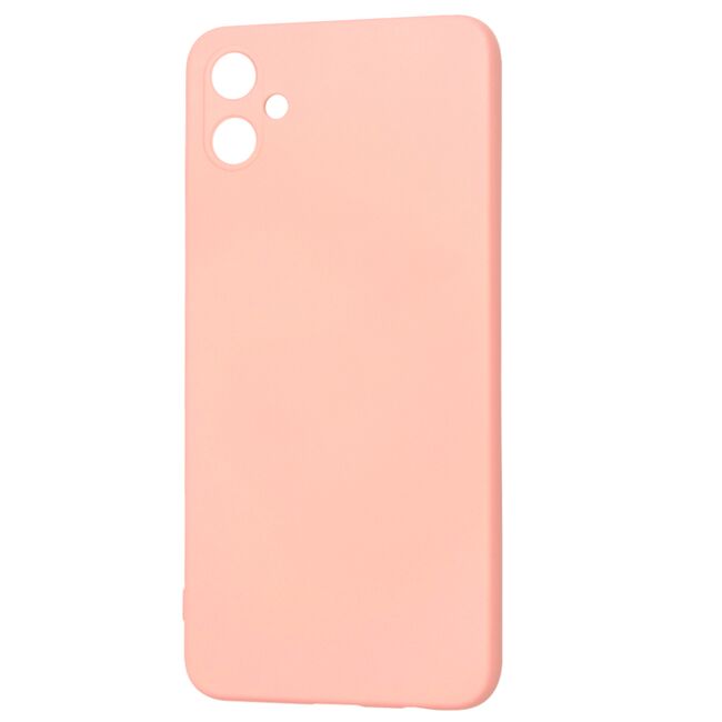 Husa pentru  Samsung Galaxy A05 Liquid Silicone, subțire, captusita cu microfibra, anti amprentă, protectie cameră foto, roz