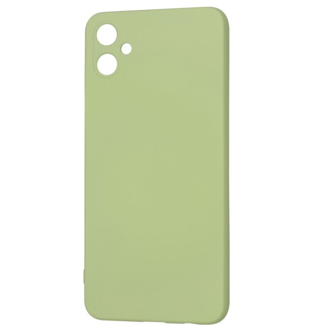 Husa pentru  Samsung Galaxy A05 Liquid Silicone, subțire, captusita cu microfibra, anti amprentă, protectie cameră foto, verde