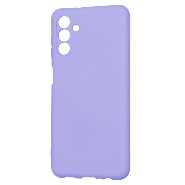 Husa pentru  Samsung Galaxy A13 5G Liquid Silicone, subțire, captusita cu microfibra, anti amprentă, protectie cameră foto, lavanda
