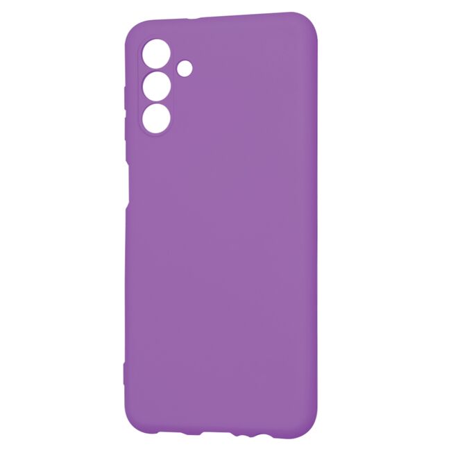 Husa pentru  Samsung Galaxy A13 5G Liquid Silicone, subțire, captusita cu microfibra, anti amprentă, protectie cameră foto, mov