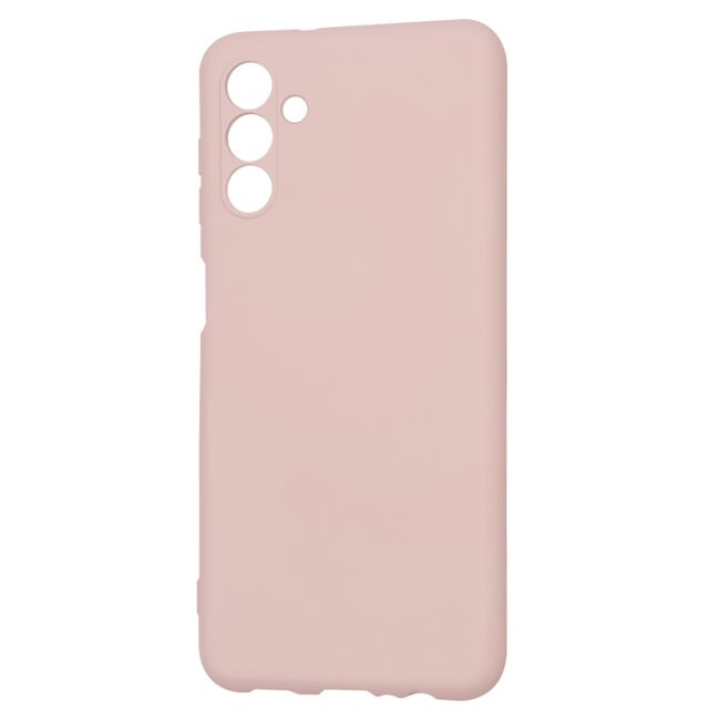 Husa pentru  Samsung Galaxy A13 5G Liquid Silicone, subțire, captusita cu microfibra, anti amprentă, protectie cameră foto, roz inchis