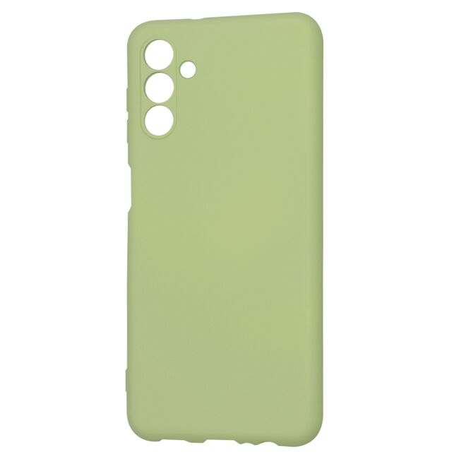 Husa pentru  Samsung Galaxy A13 5G Liquid Silicone, subțire, captusita cu microfibra, anti amprentă, protectie cameră foto, verde