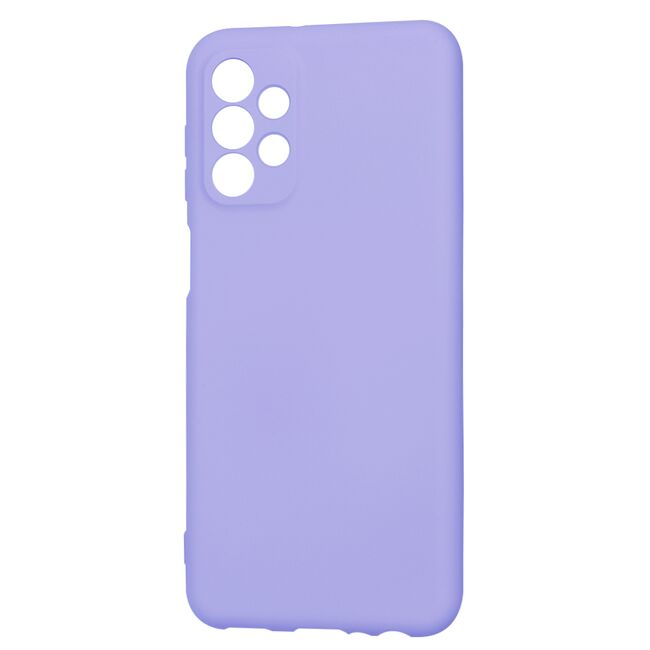 Husa pentru  Samsung Galaxy A23 5G, 4G Liquid Silicone, subțire, captusita cu microfibra, anti amprentă, protectie cameră foto, lavanda