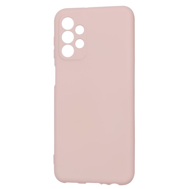 Husa pentru  Samsung Galaxy A23 5G, 4G Liquid Silicone, subțire, captusita cu microfibra, anti amprentă, protectie cameră foto, roz inchis