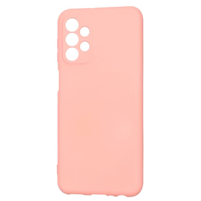 Husa pentru  Samsung Galaxy A23 5G, 4G Liquid Silicone, subțire, captusita cu microfibra, anti amprentă, protectie cameră foto, roz