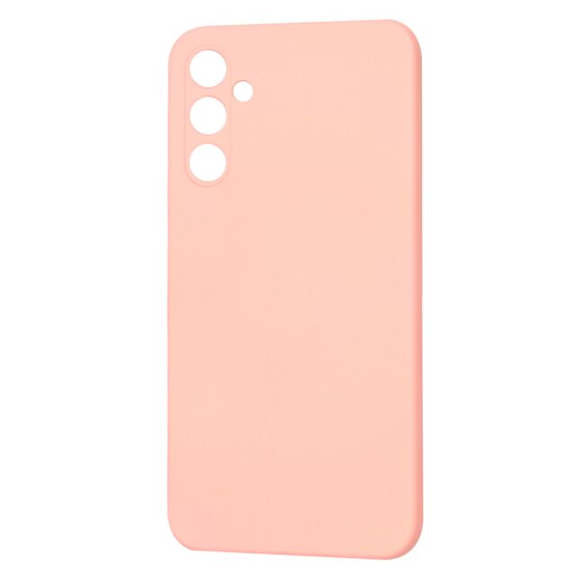 Husa pentru  Samsung Galaxy A34 5G Liquid Silicone, subțire, captusita cu microfibra, anti amprentă, protectie cameră foto, roz