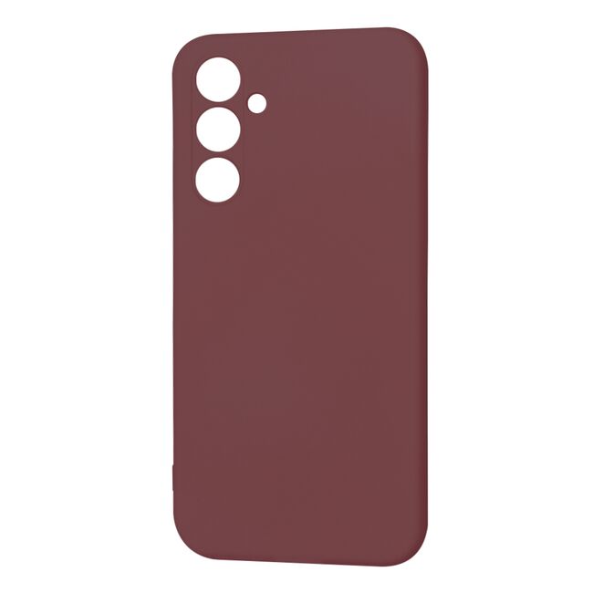 Husa pentru  Samsung Galaxy A54 5G Liquid Silicone, subțire, captusita cu microfibra, anti amprentă, protectie cameră foto, bordeaux