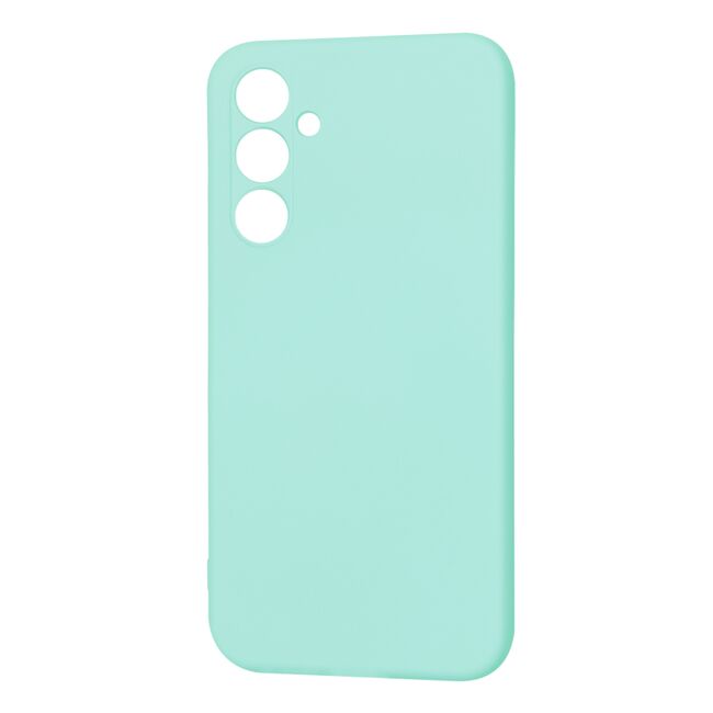 Husa pentru  Samsung Galaxy A54 5G Liquid Silicone, subțire, captusita cu microfibra, anti amprentă, protectie cameră foto, turcoaz