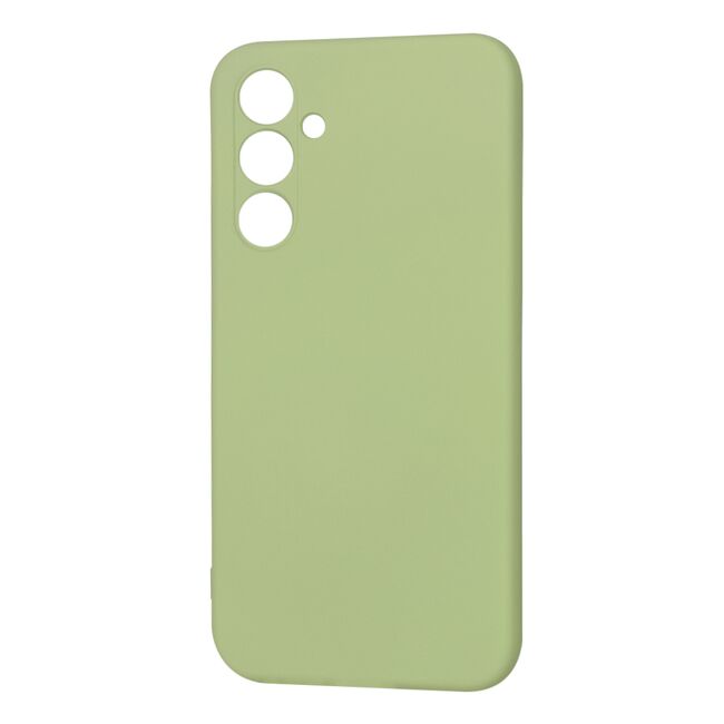 Husa pentru  Samsung Galaxy A54 5G Liquid Silicone, subțire, captusita cu microfibra, anti amprentă, protectie cameră foto, verde