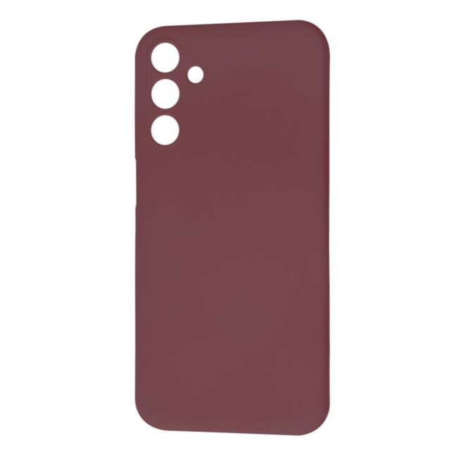 Husa pentru  Samsung Galaxy M15 Liquid Silicone, subțire, captusita cu microfibra, anti amprentă, protectie cameră foto, bordeaux