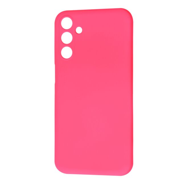 Husa pentru  Samsung Galaxy M15 Liquid Silicone, subțire, captusita cu microfibra, anti amprentă, protectie cameră foto, fucsia