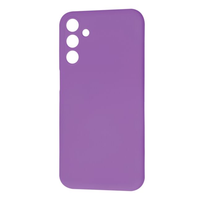 Husa pentru  Samsung Galaxy M15 Liquid Silicone, subțire, captusita cu microfibra, anti amprentă, protectie cameră foto, mov