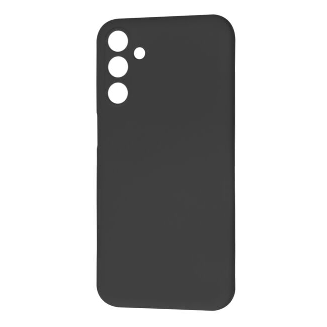 Husa pentru  Samsung Galaxy M15 Liquid Silicone, subțire, captusita cu microfibra, anti amprentă, protectie cameră foto, negru