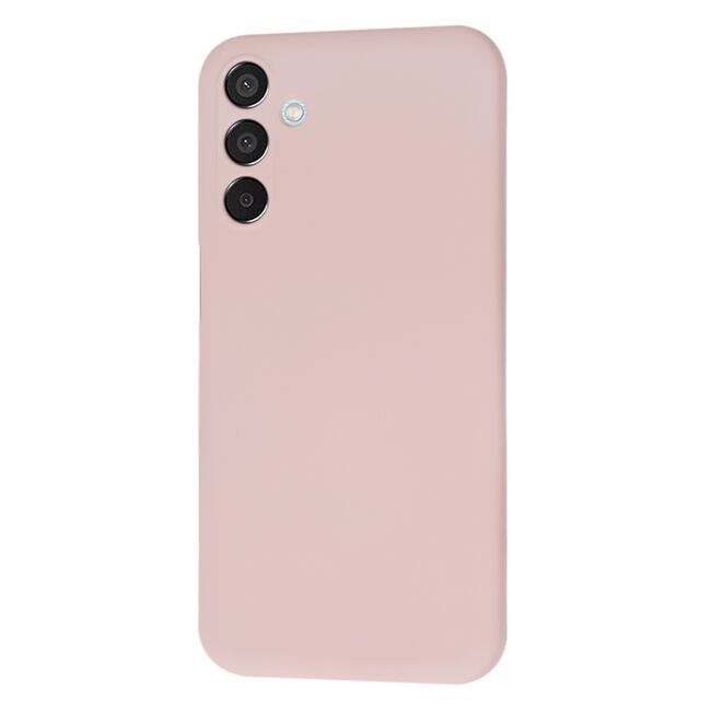 Husa pentru  Samsung Galaxy M15 Liquid Silicone, subțire, captusita cu microfibra, anti amprentă, protectie cameră foto, roz inchis
