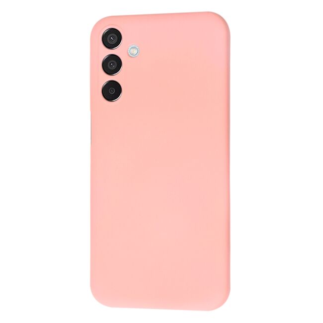 Husa pentru  Samsung Galaxy M15 Liquid Silicone, subțire, captusita cu microfibra, anti amprentă, protectie cameră foto, roz