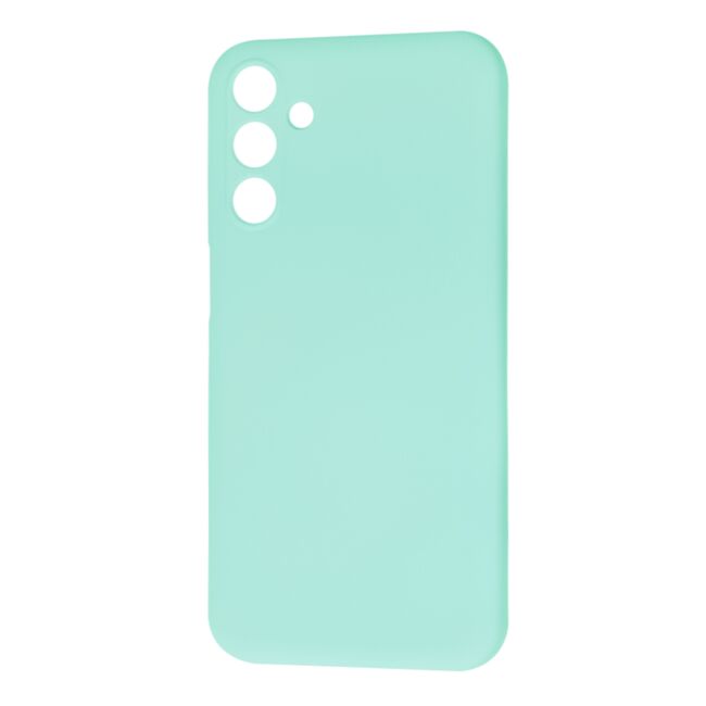 Husa pentru  Samsung Galaxy M15 Liquid Silicone, subțire, captusita cu microfibra, anti amprentă, protectie cameră foto, turcoaz