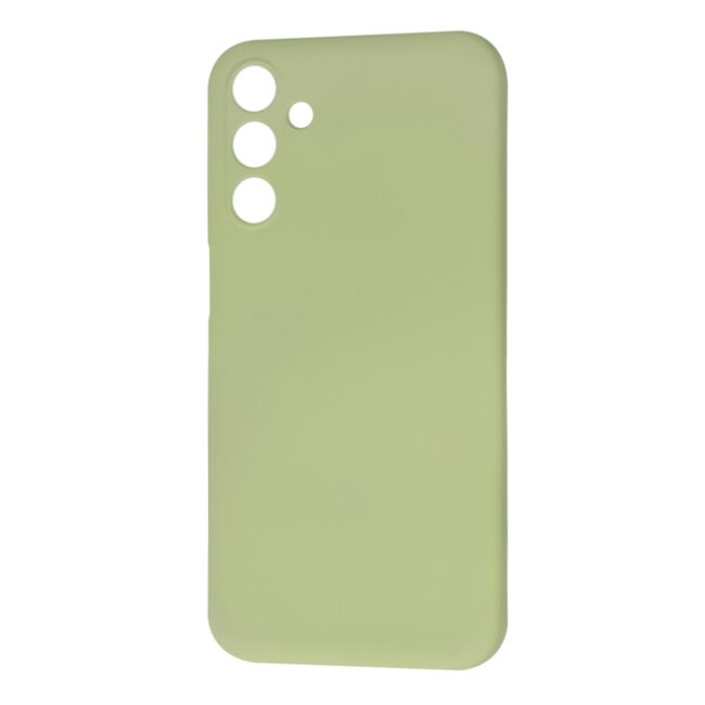 Husa pentru  Samsung Galaxy M15 Liquid Silicone, subțire, captusita cu microfibra, anti amprentă, protectie cameră foto, verde