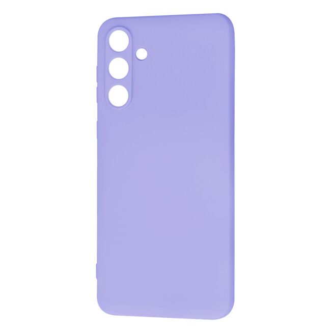 Husa pentru  Samsung Galaxy M55 Liquid Silicone, subțire, captusita cu microfibra, anti amprentă, protectie cameră foto, lavanda