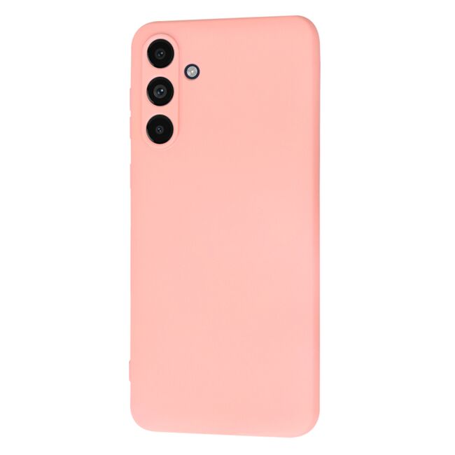 Husa pentru  Samsung Galaxy M55 Liquid Silicone, subțire, captusita cu microfibra, anti amprentă, protectie cameră foto, roz